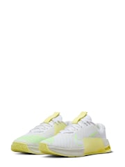 Nike White/Lime Metcon 9 Trainers - Image 5 of 11