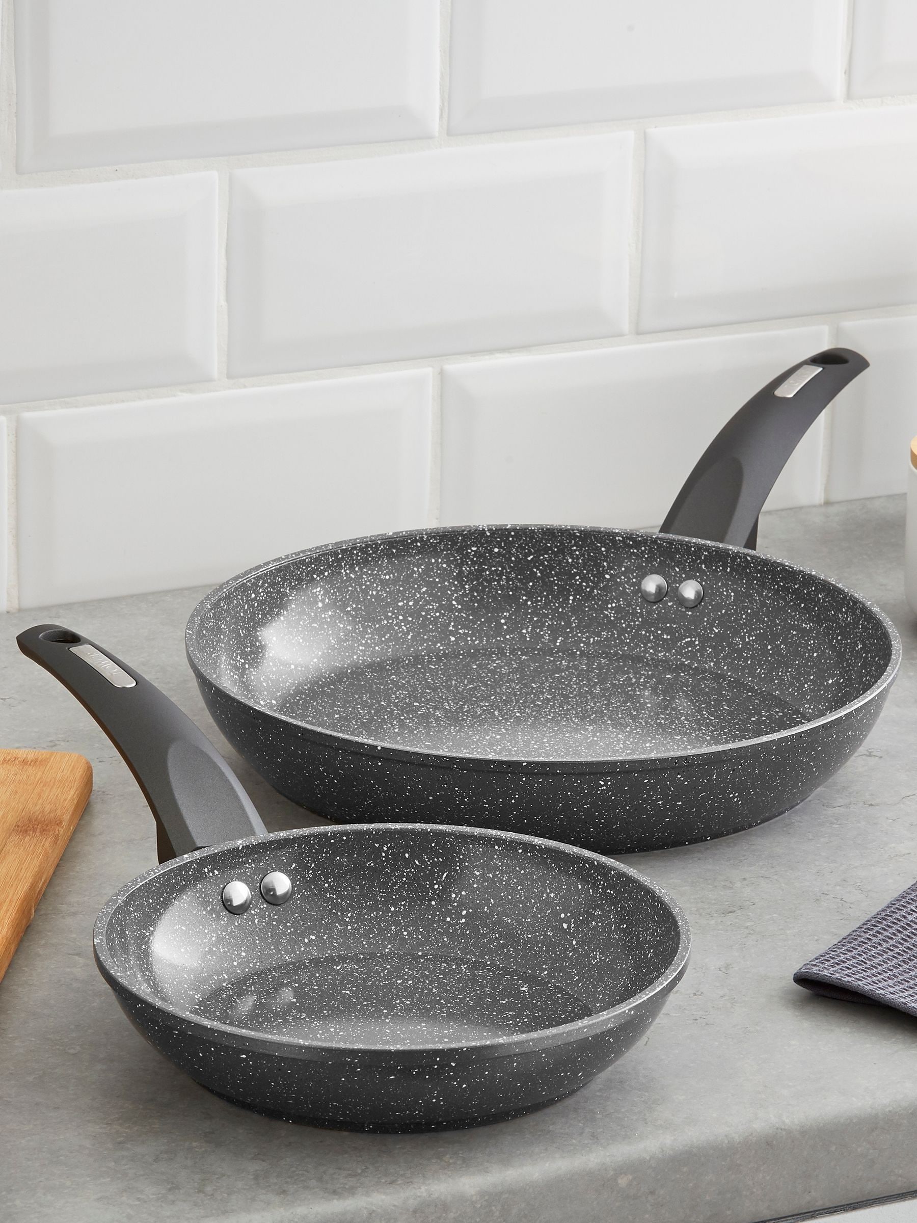 Buy Tower Grey Frying Pan Set from the Next UK online shop