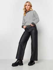 PixieGirl Petite Grey Herringbone Jumper - Image 3 of 4