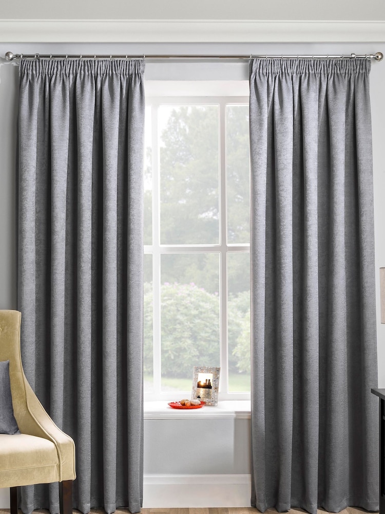 Enhanced Living Matrix Ready Made Blackout Pencil Pleat Curtains - Bild 1 von 4 Enhanced Living Matrix Ready Made Blackout Pencil Pleat Curtains - Bild 1 von 4