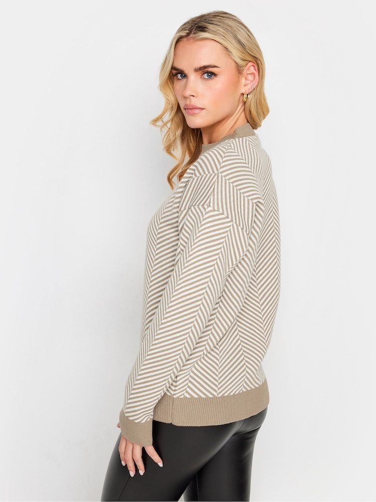 PixieGirl Petite Brown Herringbone Jumper - Image 2 of 4