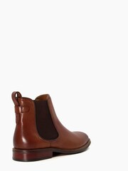 Dune London Tan Brown Leather Character Chelsea Boots - Image 4 of 5