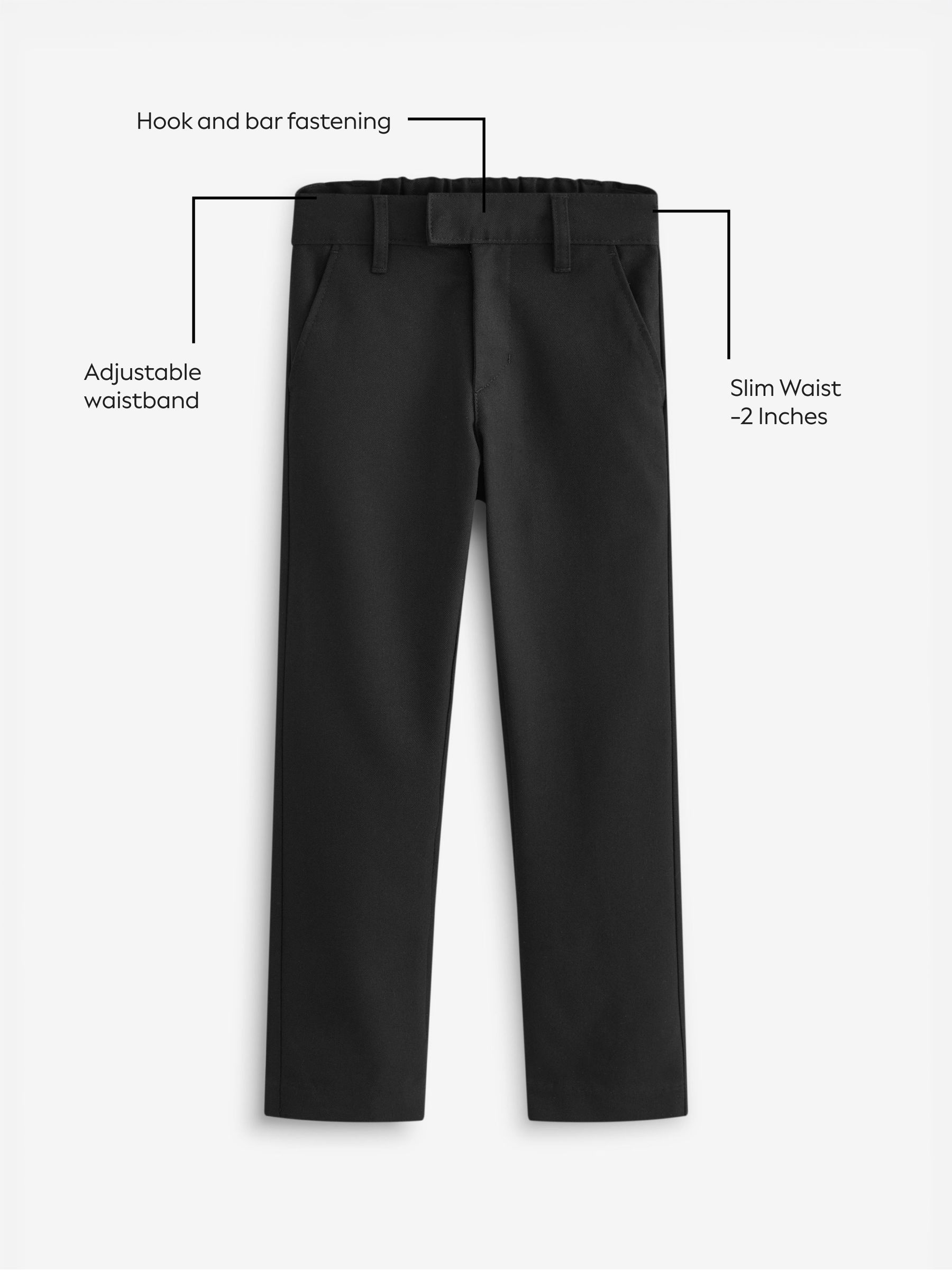 モッド GOGO SLIM TROUSERS Nexxt Slim Fit Men's Trousers - Black | Brandzz