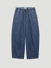 Hush Blue Jill Chambray Barrel Trousers - Image 5 of 5