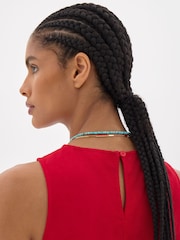 Hush Red Maggie Twist Front Linen Top - Image 4 of 6