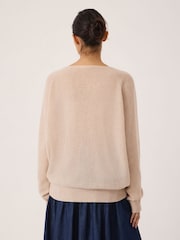 Hush Natural Constance Cashmere V-Neck Jumper - Image 3 of 5
