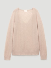 Hush Natural Constance Cashmere V-Neck Jumper - Image 5 of 5