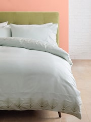 Swoon Mint Green 220 Thread Count 100% Cotton Waltz Duvet Cover and Pillowcase Set - Image 1 of 4