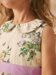 Laura Ashley Cream Tiered Sleeveless Prom Dress - Image 11 of 13