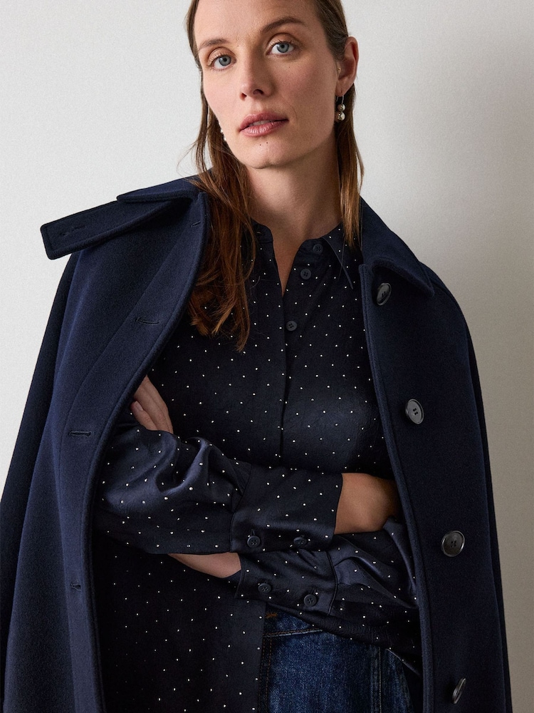 Whistles Hot Fix Hammered Satin Shirt - Bilde 2 av 4