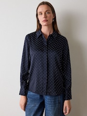 Whistles Hot Fix Hammered Satin Shirt - Bilde 4 av 4