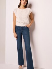 Tintenblau gewaschen​​​​​​​ - Bootcut Jeans - Bild 1 von 6