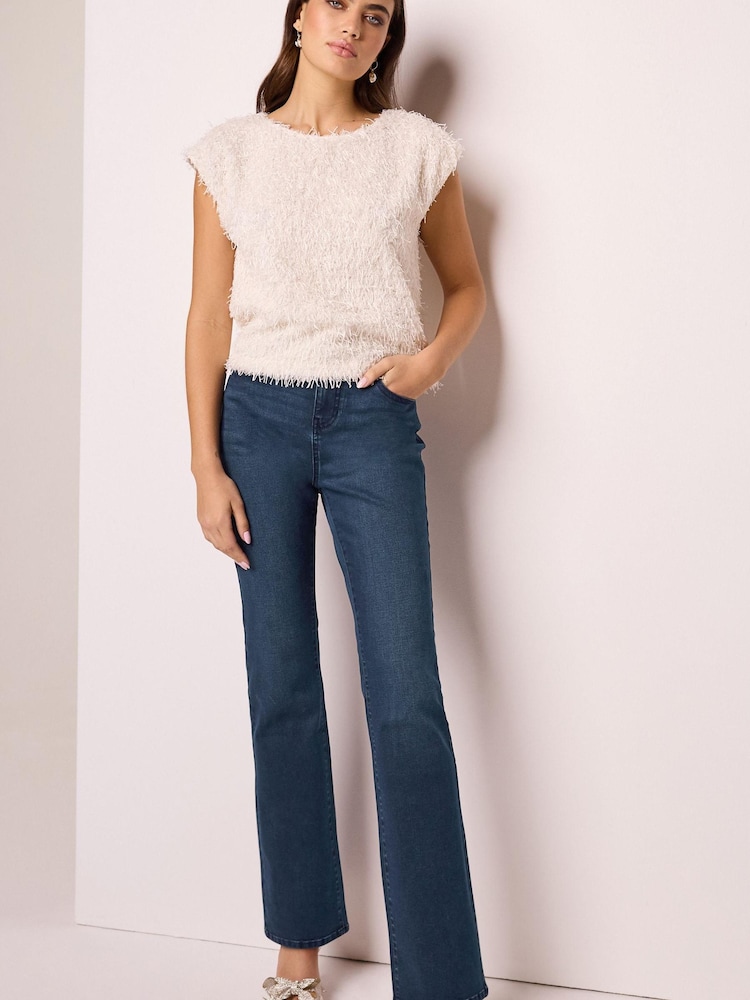 Tintenblau gewaschen​​​​​​​ - Bootcut Jeans - Bild 1 von 6