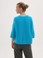 Hush Blue Cherrie Chunky Cashmere T-Shirt - Image 2 of 3