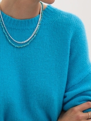 Hush Blue Cherrie Chunky Cashmere T-Shirt - Image 3 of 3