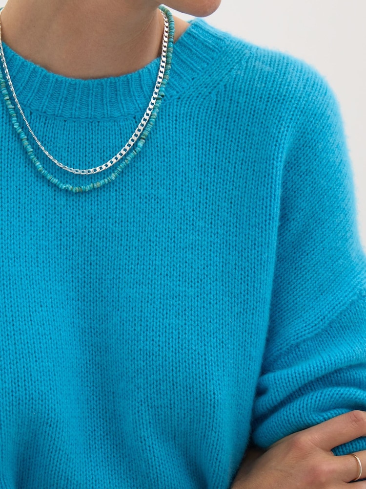 Hush Blue Cherrie Chunky Cashmere T-Shirt - Image 3 of 3 Hush Blue Cherrie Chunky Cashmere T-Shirt - Image 3 of 3