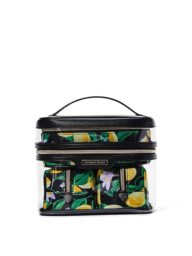 Victoria's Secret Lemon Black 4 in 1 Makeup Bag - Image 2 of 3