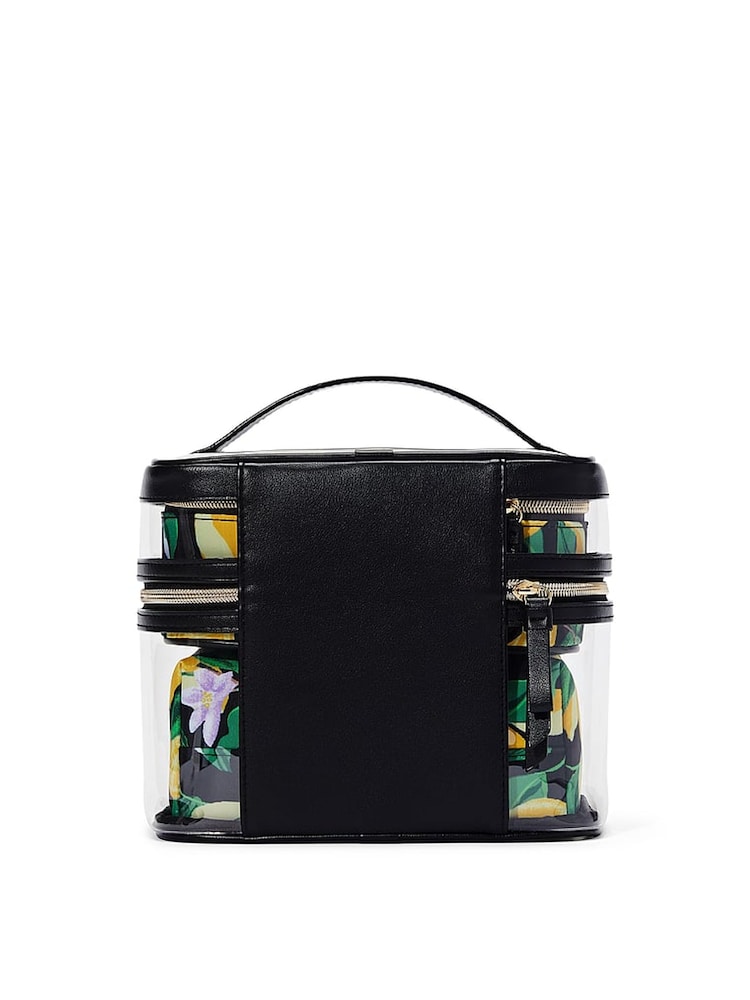Victoria's Secret Lemon Black 4 in 1 Makeup Bag - Image 3 of 3