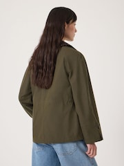 Hush Green Leopard Collar Barn Jacket - Image 4 of 7