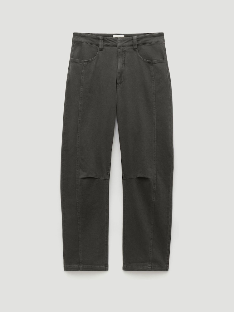 Hush Cordi Warm Twill Barrel Leg Trousers - 5的图像5｝