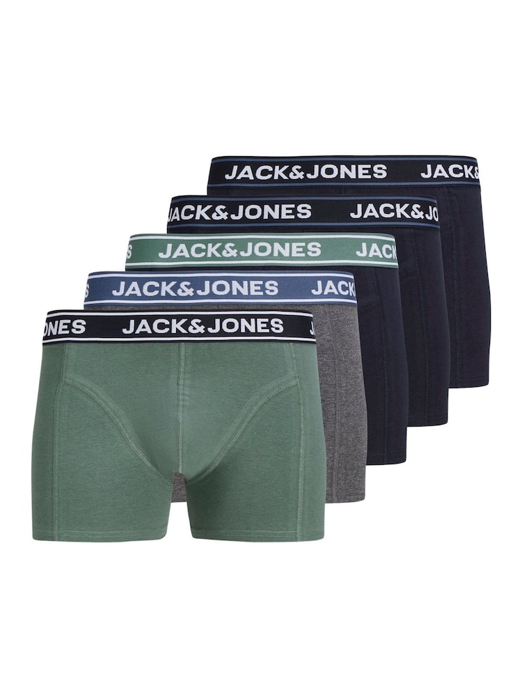 JACK & JONES Logo Trunks 5 pack - صورة 1 من 6