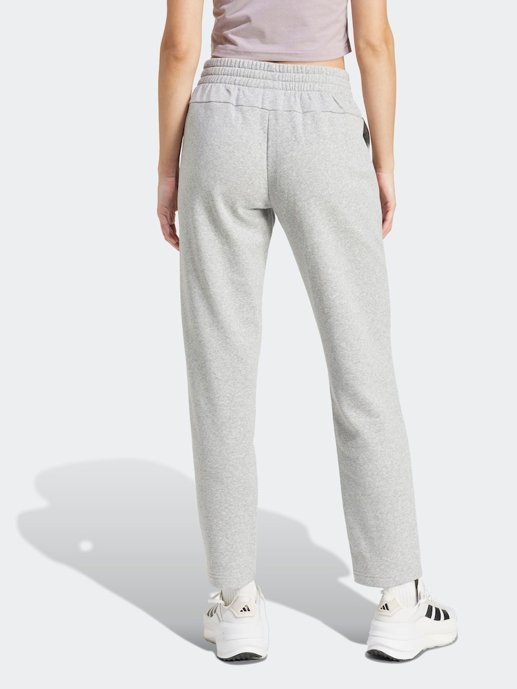 adidas Grey Small Logo Joggers - Image 2 of 6
