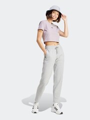 adidas Grey Small Logo Joggers - Image 3 of 6