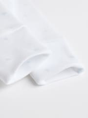 White Animals Baby Delicate Appliqué 100% Cotton Sleepsuits 3 Pack (0-2yrs) - Image 9 of 11