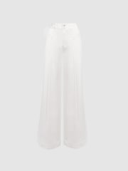 Reiss Boss White Harper Paige High Rise Wide Leg Jeans - Image 2 of 5