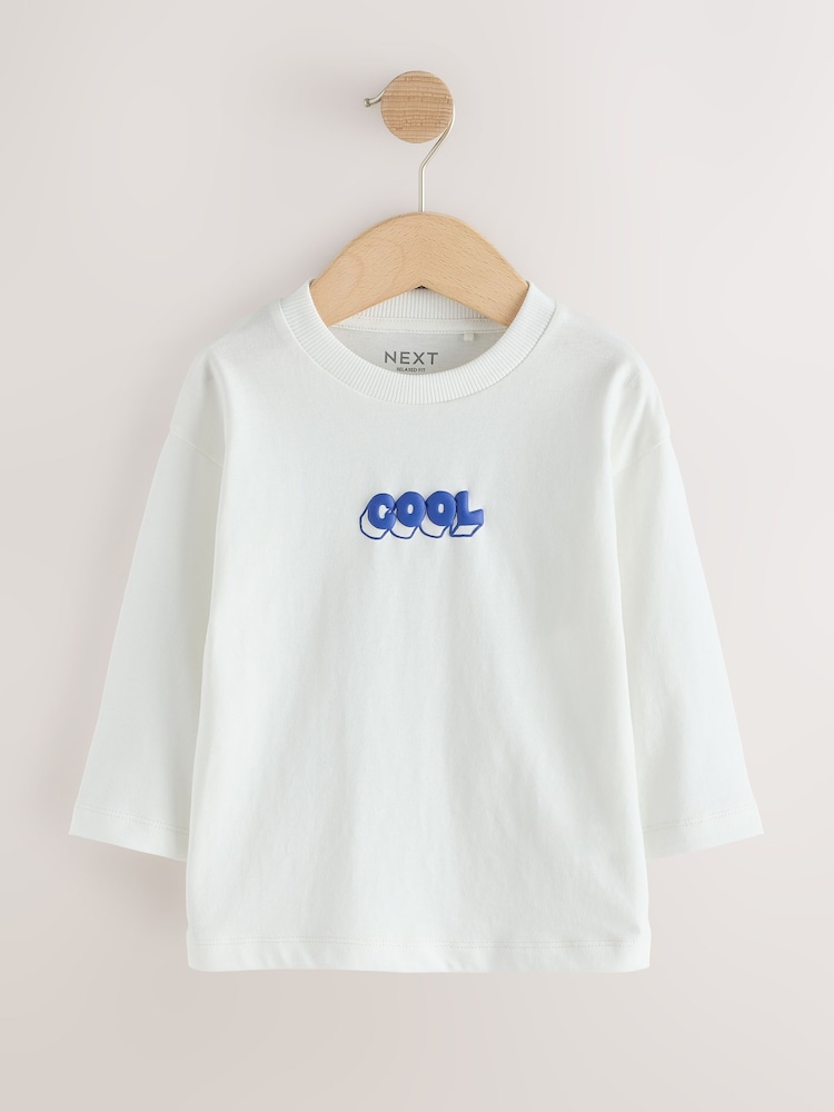 Multi Bright Slogan - Lot de t-shirts à manches longues 5 (3mois -7ans) - Image 2 de 9 Multi Bright Slogan - Lot de t-shirts à manches longues 5 (3mois -7ans) - Image 2 de 9