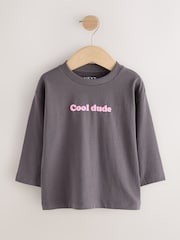 Multi Bright Slogan - Lot de t-shirts à manches longues 5 (3mois -7ans) - Image 6 de 9