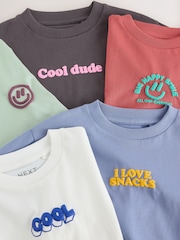 Multi Bright Slogan - Lot de t-shirts à manches longues 5 (3mois -7ans) - Image 9 de 9