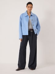 Hush Blue Pure Wool Double Faced Jacket - Image 2 of 6