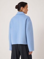 Hush Blue Pure Wool Double Faced Jacket - Image 3 of 6