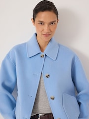 Hush Blue Pure Wool Double Faced Jacket - Image 4 of 6