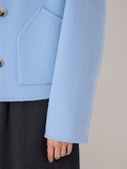 Hush Blue Pure Wool Double Faced Jacket - Image 5 of 6