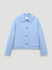Hush Blue Pure Wool Double Faced Jacket - Image 6 of 6