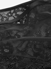 Black High Rise Glamour Lace Knickers - Image 7 of 7