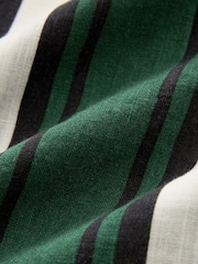 Green/White Stripe Premium Stripe Belted Kaftan Summer Dress - Image 7 of 7
