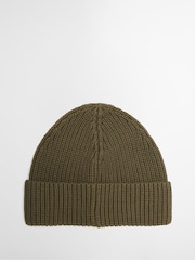 Barbour International Green Cascade Knitted Beanie Hat - Image 2 of 3