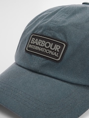 Barbour® Blue Barlow Cap - Image 4 of 5