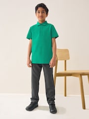 Grey Regular Waist School Formal Slim Trousers (3-17yrs) - Image 2 of 6