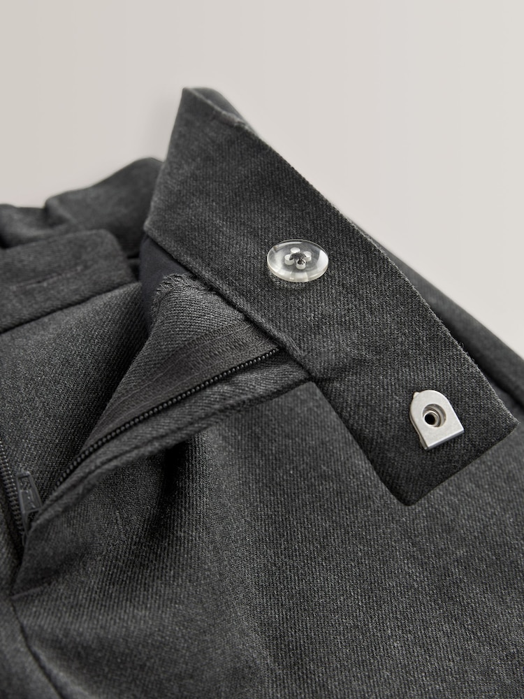 Grey Regular Waist School Formal Slim Trousers (3-17yrs) - Image 7 of 9