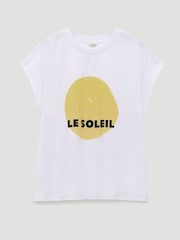 Hush White Le Soleil Cotton Tank Top - Image 6 of 6