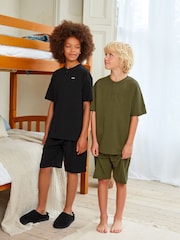 Black/Green Short Pyjamas 2 Pack (3-16yrs) - Image 1 of 7