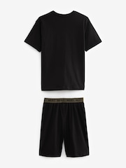 Black/Green Short Pyjamas 2 Pack (3-16yrs) - Image 6 of 7