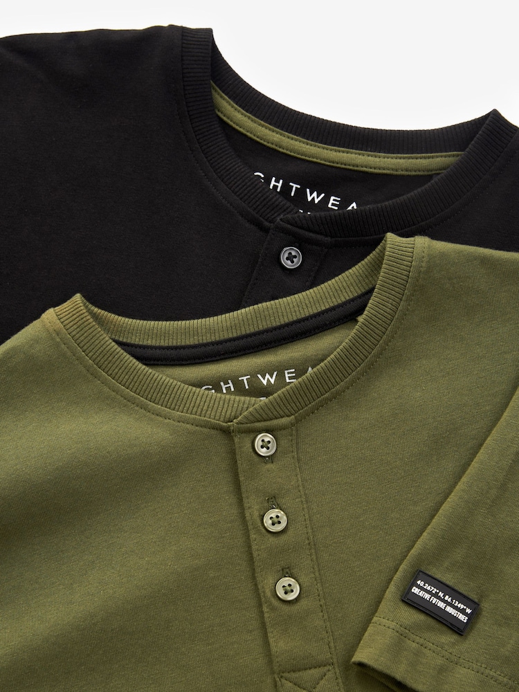 Black/Green Short Pyjamas 2 Pack (3-16yrs) - Image 7 of 7