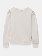 Hush Cream Emily Puff Sleeve Jersey Top - Image 5 of 5