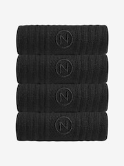 Black Cushioned Sports Socks 4 Pack - Image 1 of 4