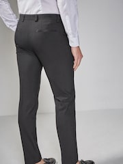 Black Skinny Fit Tuxedo Suit Trousers - Image 3 of 10